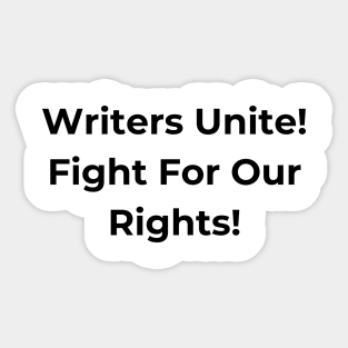 Writers Strike Sticker